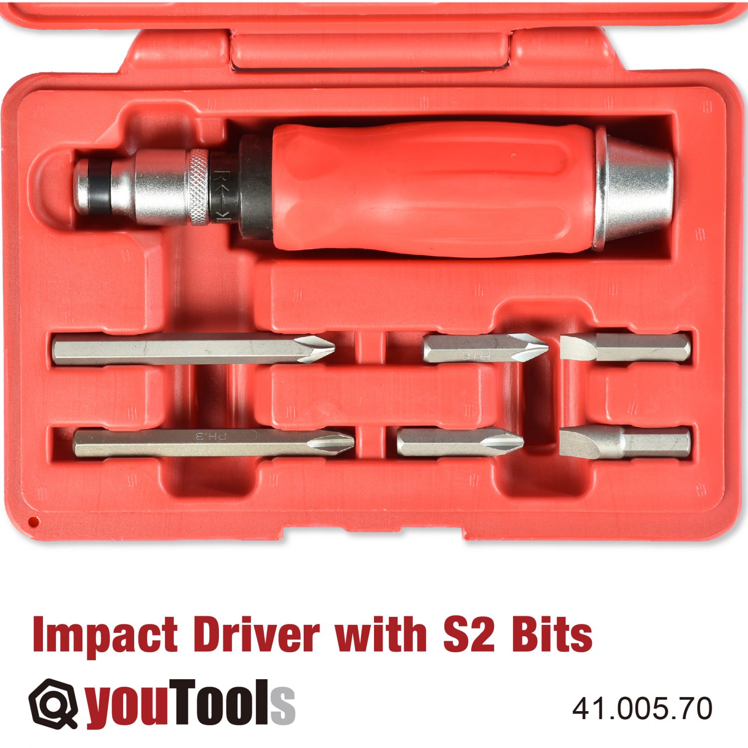 7PCE Heavy Duty Impact Driver Set with S2 Bits YouTools